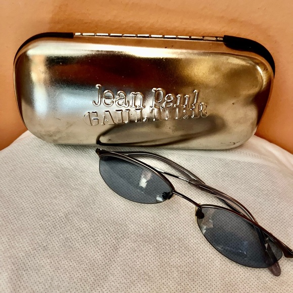 小物 Jean Paul GAULTIER Half Rim Sunglasses Jean Paul Gaultier JPG Vintage Half Rim Sunglasses 58-0047